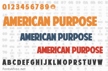 American Purpose Font