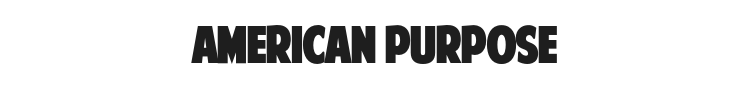 American Purpose Font