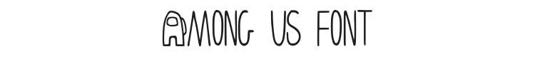 Among Us Font Preview