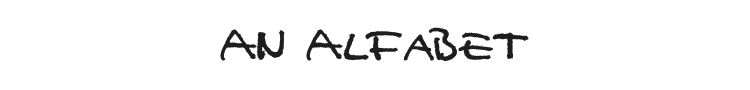 An Alfabet Font