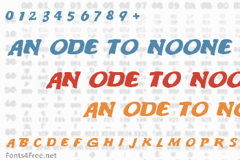 An ode to noone Font