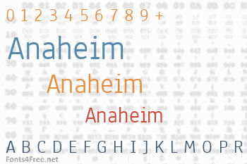 Anaheim Font