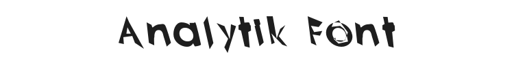 Analytik Font