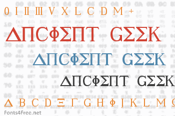 Ancient Geek Font