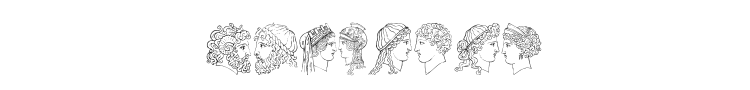 Ancient Heads Font Preview