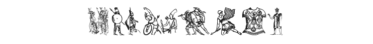 Ancient Warriors and Weapons Font