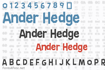 Ander Hedge Font