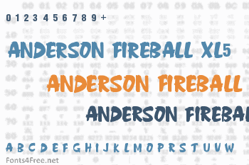 Anderson Fireball XL5 Font