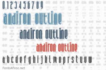 Andiron Outline Font