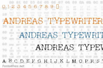 Andreas Typewriter Font