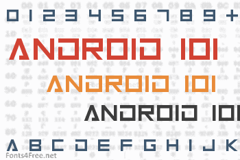 Android 101 Font