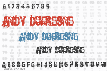 Andy Dufresne Font