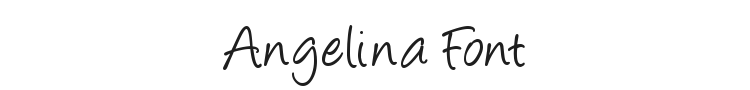 Angelina Font Preview