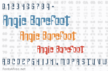 Angie Barefoot Font