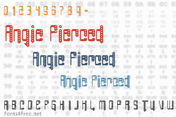 Angie Pierced Font