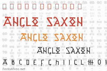 Anglo Saxon Project Font