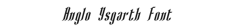 Anglo Ysgarth Font Preview