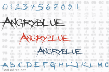 Angryblue Font