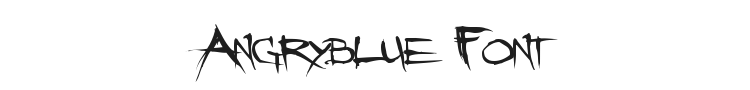Angryblue Font Preview