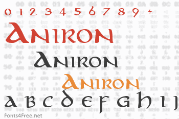 Aniron Font