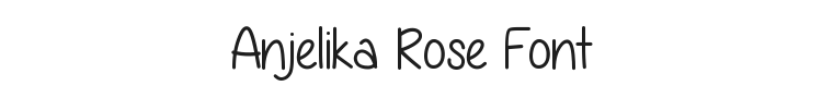 Anjelika Rose Font Preview
