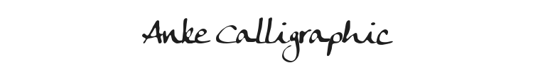 Anke Calligraphic Font Preview