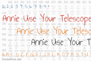 Annie Use Your Telescope Font