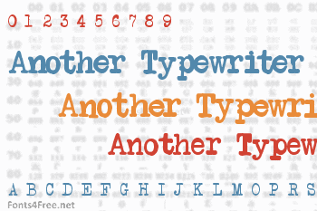 Another Typewriter Font