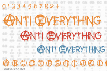 Anti Everything Font