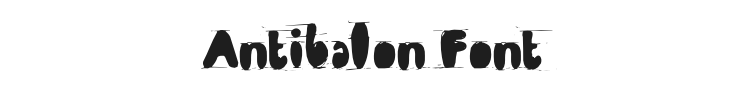 Antibalon Font Preview