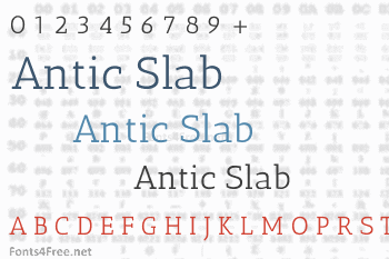 Antic Slab Font