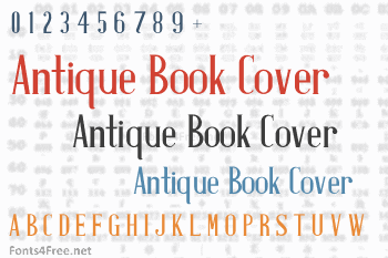 Antique Book Cover Font