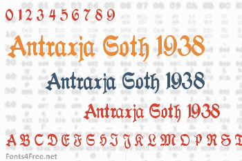 Antraxja Goth 1938 Font