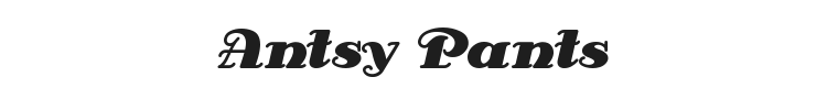 Antsy Pants Font Preview