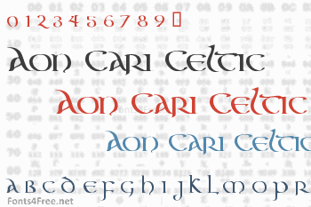 Aon Cari Celtic Font