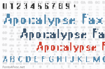 Apocalypse Fax Font