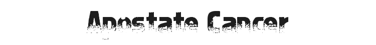 Apostate Cancer Font