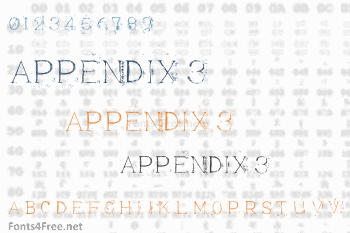 Appendix 3 Font