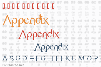 Appendix Font