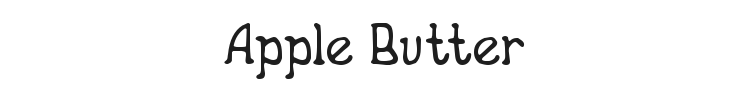 Apple Butter Font Preview