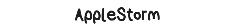 AppleStorm Font