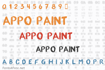 appo paint Font