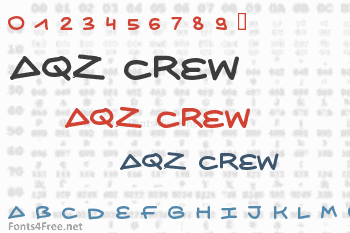 AQZ Crew Font