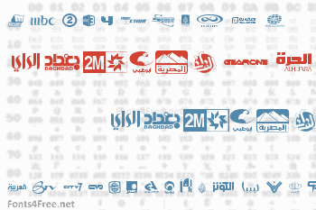 Arab TV logos Font