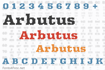 Arbutus Font