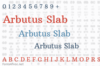 Arbutus Slab Font