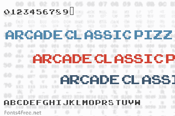 Arcade Classic Pizz Font