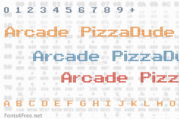 Arcade PizzaDude Font