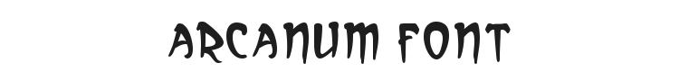 Arcanum Font