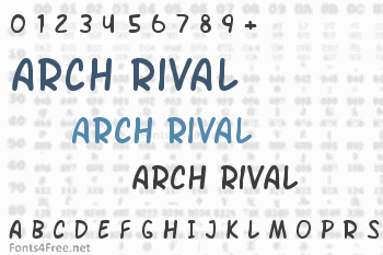 Arch Rival Font